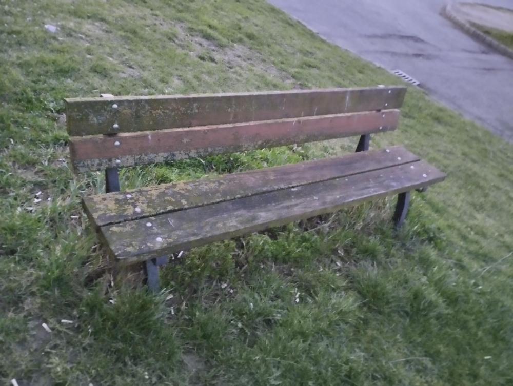Szemétkupac és gondozatlan padok. 